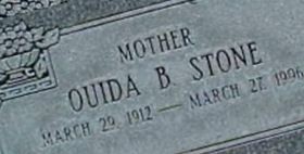 Ouida Sarah Daniels Brown Stone on Sysoon