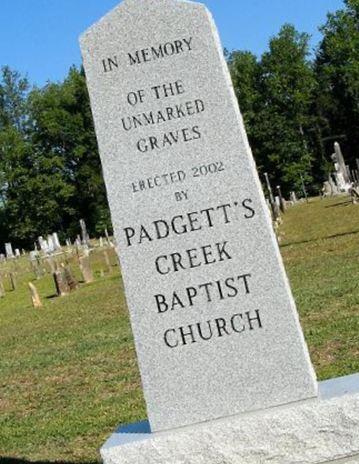 Padgetts Creek Baptist Church Cemetery on Sysoon