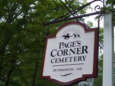 Pages Corner Cemetery on Sysoon