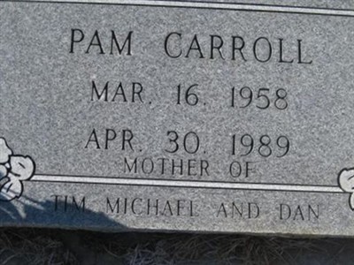 Pamela Joyce "Pam" Carroll on Sysoon