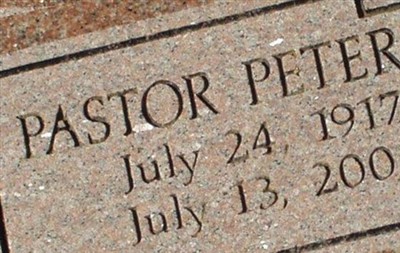 Pastor Peter Hapsburg Bury on Sysoon
