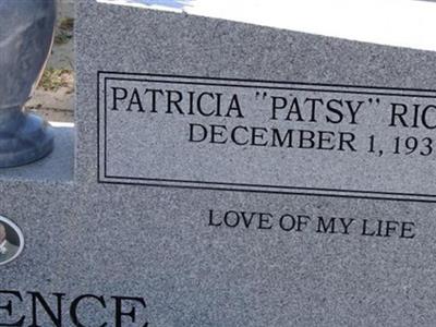Patricia Richard "Patsy" Lawrence on Sysoon