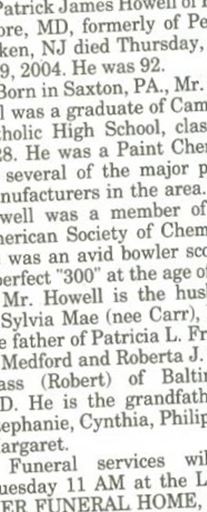 Patrick James Howell on Sysoon