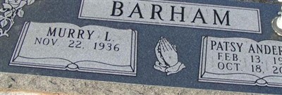 Patsy Anderson Barham on Sysoon