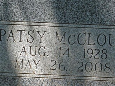 Patsy Ruth McCloud Lorenz on Sysoon