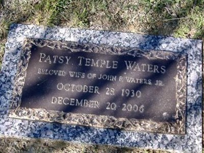 Patsy Temple Waters on Sysoon