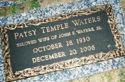 Patsy Temple Waters on Sysoon