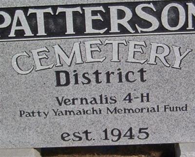 Patterson District Cemetery on Sysoon