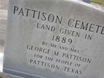 Pattison Cemetery on Sysoon