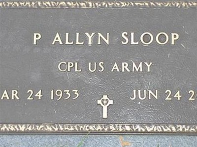 Paul Allyn Sloop, Find a grave on Sysoon Paul Allyn Sloop on Sysoon