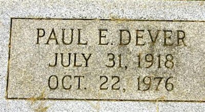 Paul E Dever on Sysoon