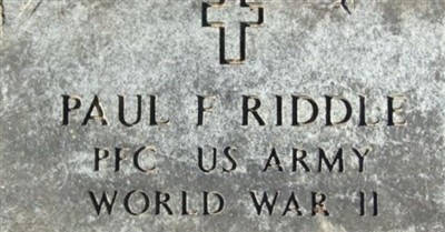 Paul F Riddle on Sysoon