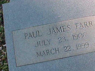 Paul James Farr on Sysoon