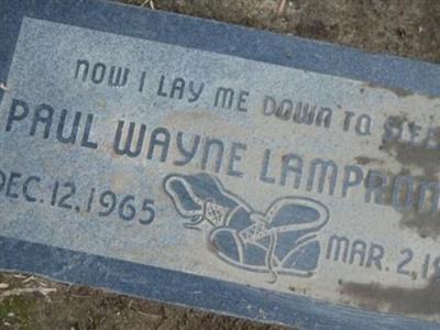 Paul Wayne Lampron, Jr. on Sysoon