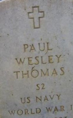 Paul Wesley Thomas on Sysoon