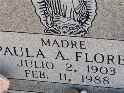 PAULA ALLEN FLORES on Sysoon