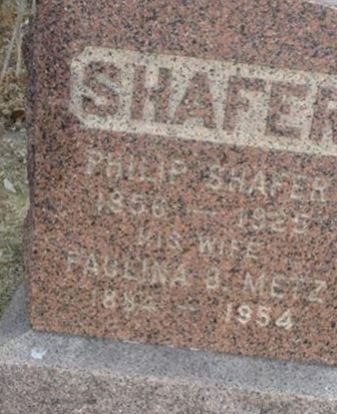Paulina B. Metz Shafer on Sysoon
