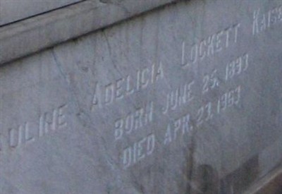 Pauline Adelicia Lockett Kaiser on Sysoon