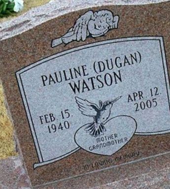 Pauline Dugan Watson on Sysoon