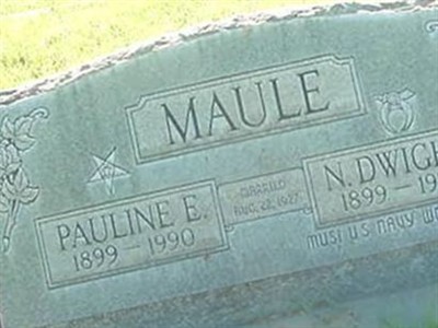 Pauline E. Aherns Maule on Sysoon