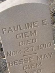 Pauline E Giem on Sysoon