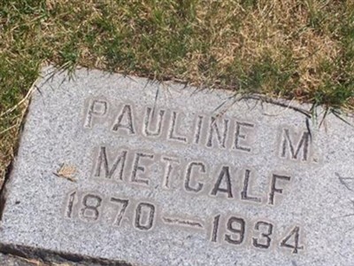 Pauline M. Metcalf on Sysoon