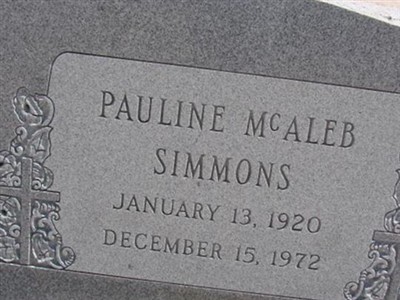 Pauline McAleb Simmons on Sysoon
