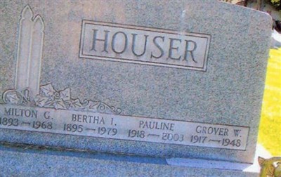 Pauline Weber Houser on Sysoon