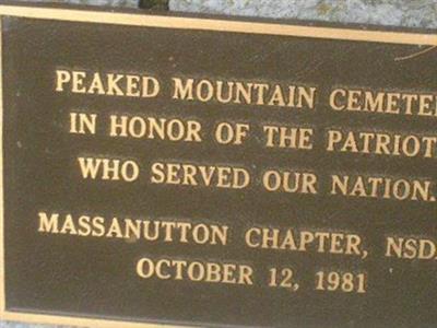 Peaked Mountain Cemetery on Sysoon