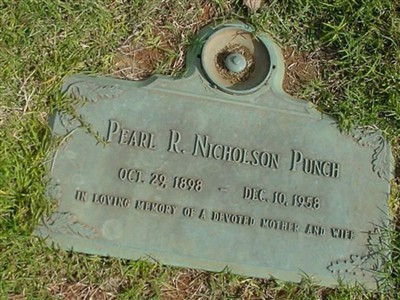 Pearl R. Nicholson Punch on Sysoon