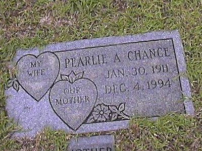Pearlie A. Chance on Sysoon