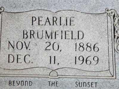 Pearlie Brumfield on Sysoon