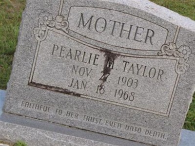 Pearlie M. Jenkins Taylor on Sysoon