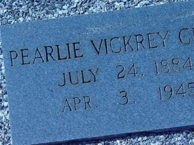 Pearlie Vickrey Cruit on Sysoon