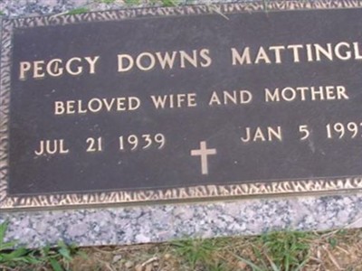 Peggy Downs Mattingly on Sysoon