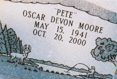 "Pete" Oscar Devon Moore on Sysoon