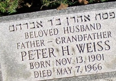 Peter H Weiss on Sysoon