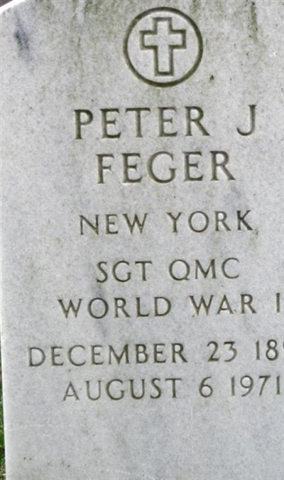 Peter J Feger on Sysoon