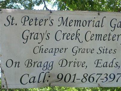 Saint Peters Memorial Garden Grays Creek Cemetery on Sysoon