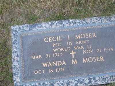 PFC Cecil I Moser on Sysoon