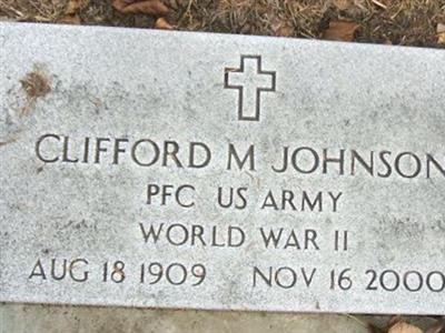 PFC Clifford M. Johnson on Sysoon