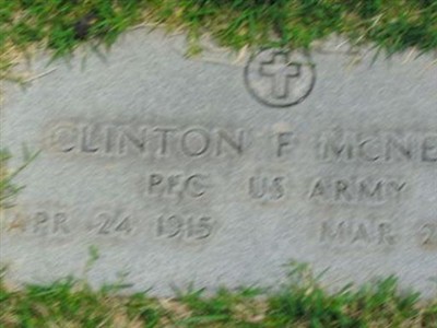 PFC Clinton F McNeely on Sysoon