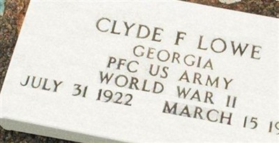 PFC Clyde F. Lowe on Sysoon