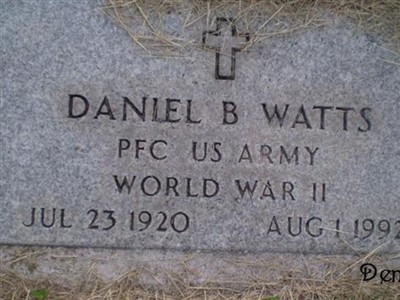 PFC Daniel B Watts on Sysoon