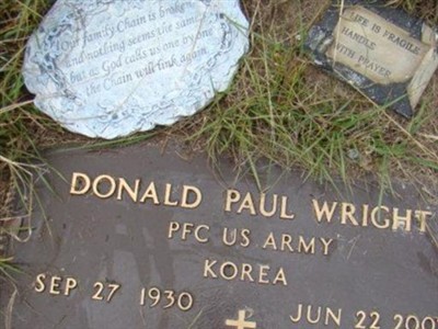 PFC Donald Paul Wright on Sysoon