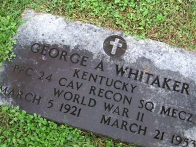 PFC George Albert Whitaker on Sysoon