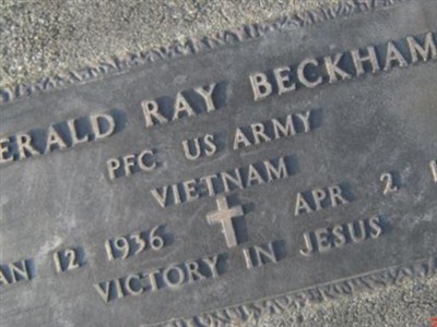 PFC Gerald Ray Beckham on Sysoon