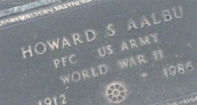 PFC Howard S. Aalbu on Sysoon