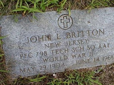 PFC John L Britton on Sysoon
