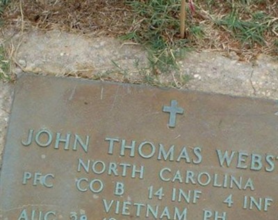 PFC John Thomas "J.T." Webster on Sysoon